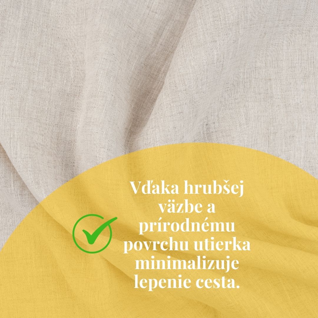 Ľanová utierka na kváskový chlieb